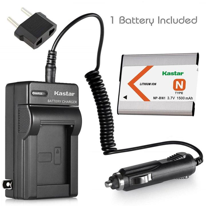 Kastar Battery and Charger for Sony NP-BN1 BC-CSN Cyber-shot DSC