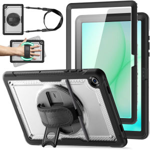 for Samsung Tab A11 Plus CaseTab A9 Plus Case with Hand/Shoulder Strap & 360°Rotate Stand Pencil Holder Full-Body Protection Shockproof Case for Galaxy Tab A11+/A9+ 11 InchTab A11/A9 8.7 inch