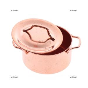 [COD] yixiayun 1/12 Dollhouse Miniature Kitchen Copper Pot with Lid