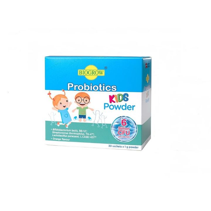 BIOGROW PROBIOTICS KIDS POWDER 30 SACHETS X 1 G POWDER | Lazada