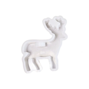 Christmas Reindeer Silicone Molds Moose Shape Silicone Candlestick Mould For Epoxy Resin Holder Holiday Decoration