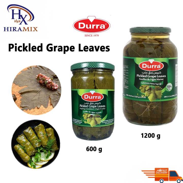 Durra Grape Leaves Daun Anggur Alsaadah Pickled Grape Leave 600g /1200g