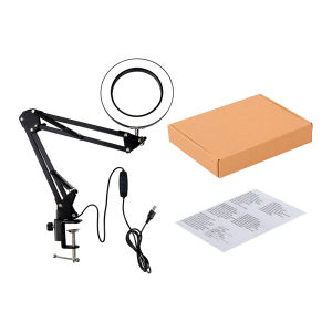 72LED Foldable Professional 5X Magnifying Glass Desk Lamp Adjustable Magnifier 3 Color LED Light Reading Lamp 10 Dimming Modes USB For Nail Art/Repair/Table Lamp/Skincare Beauty ﻿