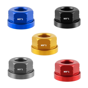 Weather Resistant Aluminum Hub Nut Universals Compatibility Fixed Gear Quickly Setups Mountain Bike Hub Accessory