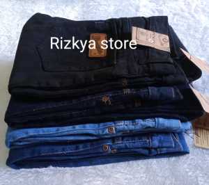 Celana panjang pria REAL PICK /promo celana panjang jeans standar pria/COD/BAYAR DITEMPAT/Celana panjang jeans standar pria warna hitam