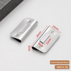 NOBLELUX 1 Pairs ic Attraction Curtain Closure Clip Metal Detachable Curtain Fixing Buckle Curtain Fixed Fastener Window Curtain