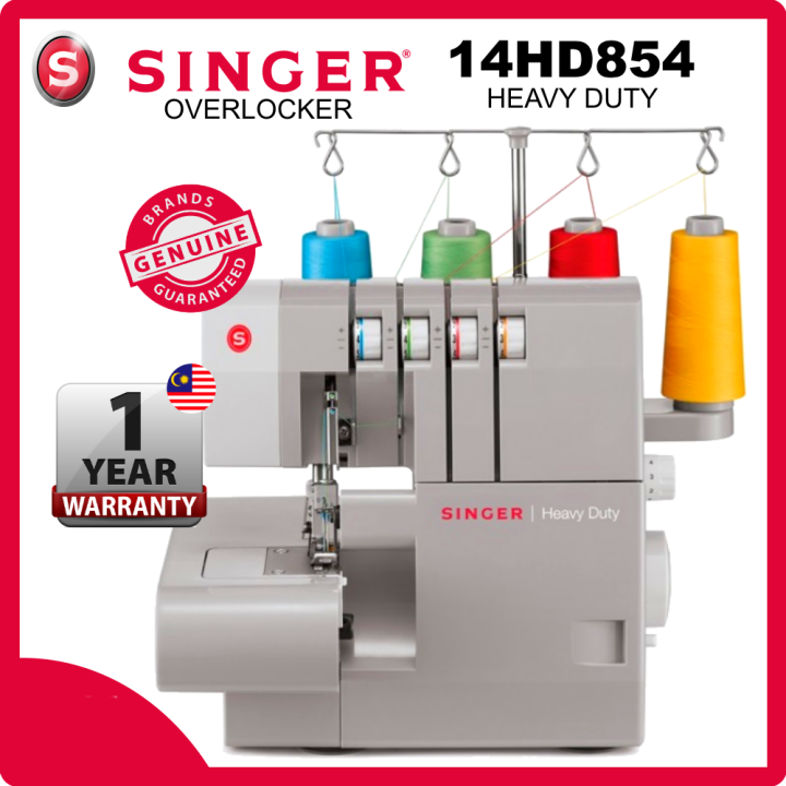 SINGER 14HD854 Overlock Machine HEAVY DUTY Serger Overlocker Mesin
