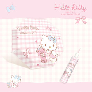AE Sanrio Genuine HelloKitty Automatic cartoon umbrella for women sun protection dual-use for rain and sun KT Cat Sunshade Umbrella