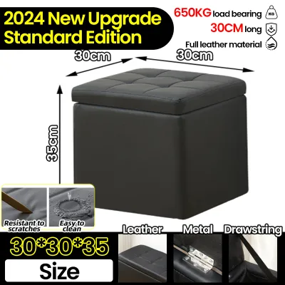 🔥Ship in 12H Local🔥120cm Storage Bench Leather Storage Stool PU Ottoman Storage Bench Ottoman With Storage Waterproof Multi-functional Retractable Black Shoe Bench Ottoman Stool Stool Chair Foot Stool Simple Bench Sofa Stool Without Backrest 储物凳 换鞋长凳