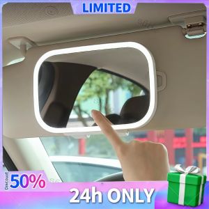 Rechargeable Car Sun Visor Mirror – 3 Light Modes Eye Protection UV Shield Clip-On Design