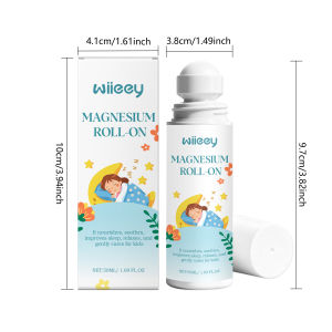 【Sleep aid】 Magnesium Body Roll-On Relieve Muscle Pain Anxiety Smoothing Softening Nourishing Relaxation Better Sleep Quality Kids Care Cream Nourishing Night Long-Lasting Moisturizing Promoting Sleep Relaxing Body Mind Hand Care Skincare