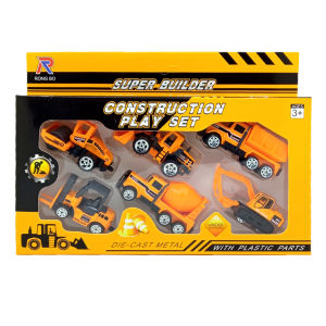 Construction Play Set Diecast Metal Mainan Mobil Anak Laki Laki