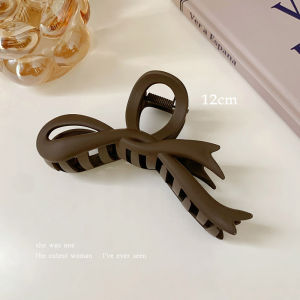 1Pcs Matte Acrylic Ribbon Shape Large Hair Clip Grips Hair Pin Headwear Hair Accessory for Women Girls