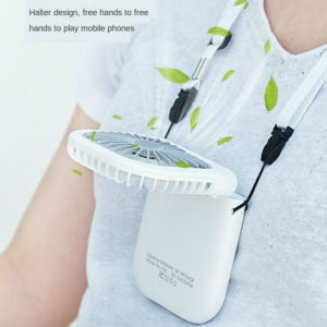 Huife Portable Hanging Neck Fans Mini Folding USB Charging Fan Handheld Desktop Multi Function Fan