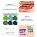 DIKALU 9 Colors Makeup Party Eyeshadow Pallete Shiny Purple Eye Shadow Palette Brown Shimmer Glitter Matte Shades Neon Pigments. 