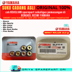 Roller Mio Sporty Original Yamaha Roller Mio smile Ori Roller 105 gram 28D Original Roller Soul Roller Fino karbu Carbu Original Yamaha 100%