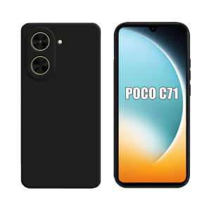 Case Poco C71 Casing Premium Slim Exellent Softcase Black Matte