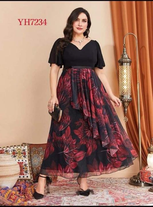 PLUS SIZE SEMI FORMAL DRESS PARTY DRESS BUSINESS DRESS Lazada PH