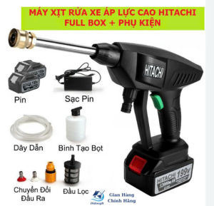 Máy Rửa Xe Cầm Tay Mini Cao Áp Gia Đình Dùng Pin Chuẩn Động Cơ Lõi Đồng Siêu Khỏe Súng Rửa Xe Áp Lực Cao Đánh Bay Vết Bẩn Siêu Trâu Có Chế Độ Phun Sương Tạo Bọt Tuyết Rửa Nhà Rửa Sân Vườn Tưới Cây Tiện Lợi