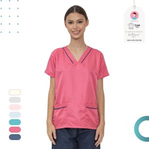 NN Softease Fabric Scrub Separates- Maria Top for Doctors Nurse Spa Clinic Household Yaya Nanny Uniform
