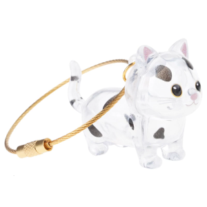 Hanging Bag Pendant Cats Hair Collector Kitten-Shaped Body Charm Pendant For Immediate Hair Disposal