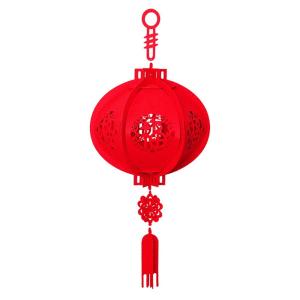 GUTUN DIY การตกแต่งบ้าน ความโชคดี งานเลี้ยงฉลอง อุปกรณ์เทศกาล วันตรุษจีน โคมกระดาษสีแดง เครื่องประดับแขวน