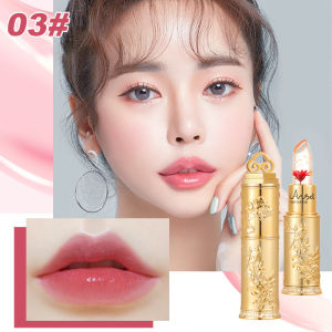 Crystal Jelly Flower Lipstick Color Changing Lipstick Long-Lasting Waterproof Moisturising Lip