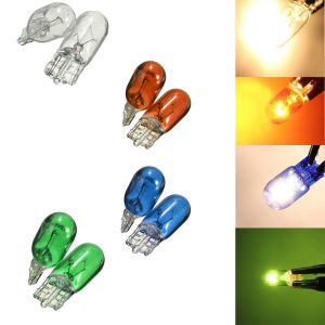 Cutora 【In Stock】10 Pcs 12V 5W T10 Mini Bulbs Car Wedge Halogen W5W 501 194 LED Interior Light Bulbs Car Auto Truck Dashboard Indicator Lights