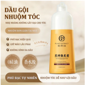 Kem Nhuộm Tóc Dạng Gội Nâu Hạt Dẻ 500ml | Hỗ Trợ Phủ Tóc Bạc Dùng Tại Nhà Không Cần Pha Chế
