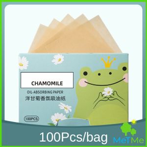 MetMe กระดาษซับมัน 100 แผ่น ควบคุมความมัน เนื้อนุ่ม ช่วยดูดซับความมันส่วนเกินบนใบหน้า oil-absorbing paper