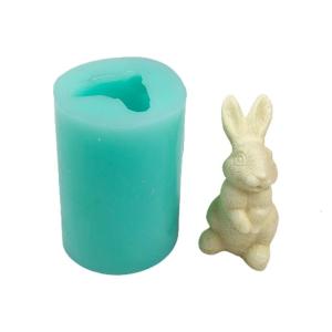 3D Animal Silicone Mold Easter Rabbit Mold Epoxy Resin Mold for Gypsum Making DIY Fondant Cake Decoration Tool