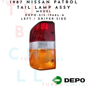 DEPO-215-1968R-A 1987 NISSAN PATROL TAIL LAMP ASSY R/C/Y LENS