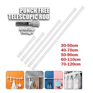 Adjustable Multifunctional Tension Rod|Extendable Telescopic Shower Curtain&Door Curtain Pole 免打孔伸缩杆