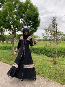 Gamis Abaya Turkey Selendang India Terbaru Termewah Size Jumbo GAC 22
