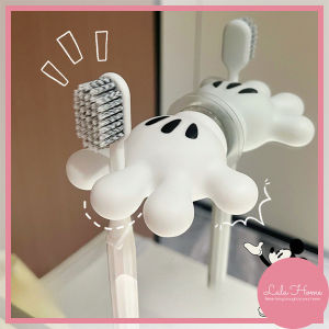 1 Pcs Cute Mickey Palm Towel Rack Wall Mounted Toothbrush Holder Bathroom Shelves Data Cable Winder Multifunctional No Trace Hook 吸盘挂钩