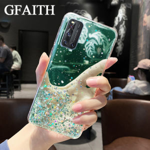 GfaithสำหรับVIVO V19 V17 V19 NEO casing Glitterเลื่อมเงางามVIVO V17 กรณีS tarry Skyใสปลอกอ่อนปกเต็มดาว