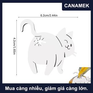 【CANAMEK】 Vui mèo Butt bánh mì Clip 3D in túi Clip Bag chủ mới lạ tiện ích nhà bếp cho những người yêu mèo bóp và khóa bánh mì Túi clip cho thực phẩm lưu trữ trang trí nội thất 1 2 3pcs