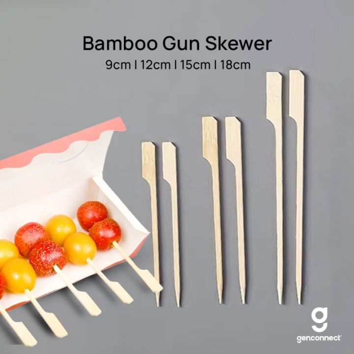 [100/200pcs] Bamboo Gun Skewer Yakitori Stick Satay BBQ | Lazada Singapore