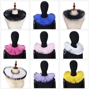 Dây buộc có thể điều chỉnh cổ xếp nếp Retro Cho Victoria Tuổi Trang Phục Và Cosplay Halloween Phụ Kiện Đa Năng Cổ Áo