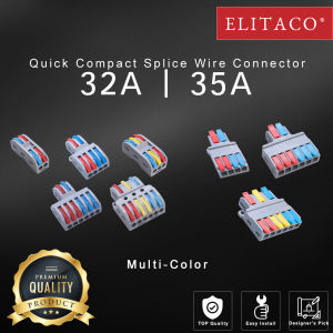 【ELITACO】4000V Quick Release 35A Wire Conductor 32A Compact Connector Wiring Terminal 2 3 Way Electric Wire Connectors