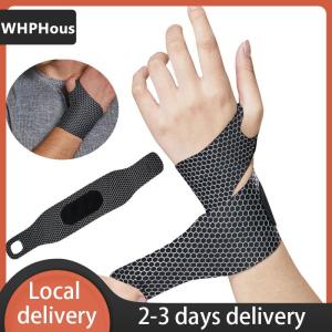 [COD] WHPHous Ship within 24 hours 1PCS Adjustable Wristbands Safety Wrist Support Bracer Gym Wristband Carpal Protector Breathable Injury Wrap Band Strap
