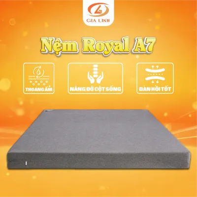 Nệm Cao Su ROYAL A7 - Độ đàn hồi tốt độ dẻo dai cao sang trọng - Á Châu [Mua 1 Được 3]