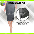 Rok Wanita Pendek Mini 7/8 Span Formal Bawahan Perempuan Rempel Kantoran Premium Androk Lilit Belahan Belakang Jumbo Line A Korean Style Panjang  Dewasa Anak Sekolah Ospek Sma Pakaian Kantoran Cewek Dewasa Anak Bahan Woll Jeans Batik Plisket Skuba One set. 
