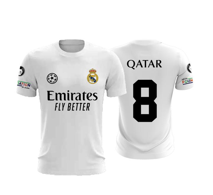 UEFA Champions League Real Madrid jersey T-shirt，Celebrating