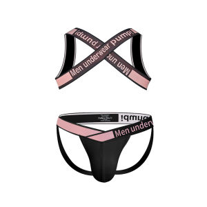 CMENIN PUMP Cotton Comfortable Mens Thong And Tank Top Set Mens Panties Fashion Tanga Underwear Man Jockstrap Underpants Nude Male MP236+98