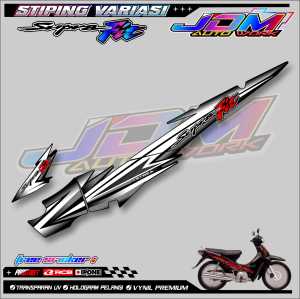 TRIPING VARIASI HONDA SUPRA FIT / STIKER LIST MOTOR SUPRA FIT