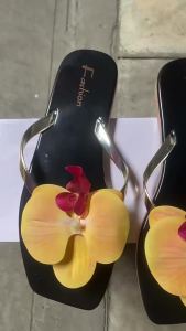 WomenS Flip-Flops 2025 New Summer Fashion Floral Flip-Flops Casual Beach Sandals For Women