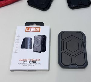 URBAN ARMOR GEAR UAG Metal Magnetic Card Case Holder 2-in-1 Folding Multifunctional | Magsafe Magnetic Phone Holder | Bank Card Organizer Portable & Carrying Suitable for iPhone Samsung etc.