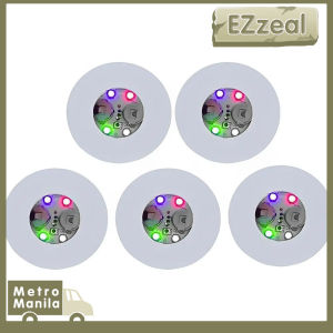 10pcs 6cm Led Luminous Coaster Acrylic Crystal Coaster Led Bottle Light Stickers For Party