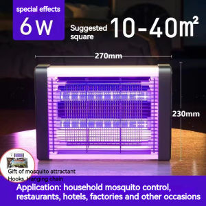 Mosquito Keller Lamp Black White Square 6W 8W 10W 12W Hanging Wall Large Scale Powerful House Dining Room Outdoor Garden Electric Insect Killers